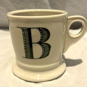 Anthropologie B monogram mug. Like new